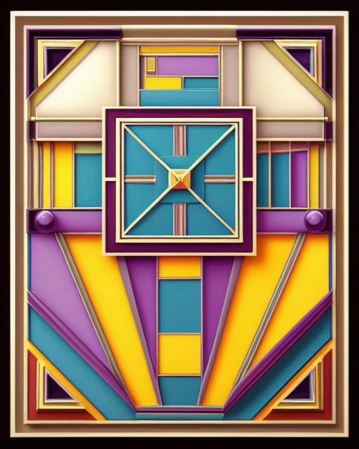abstract colourful maze